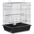 Prevue Hendryx Prevue Hendryx PP-25212-W Square Roof Parakeet Cage - White PP-25212/W